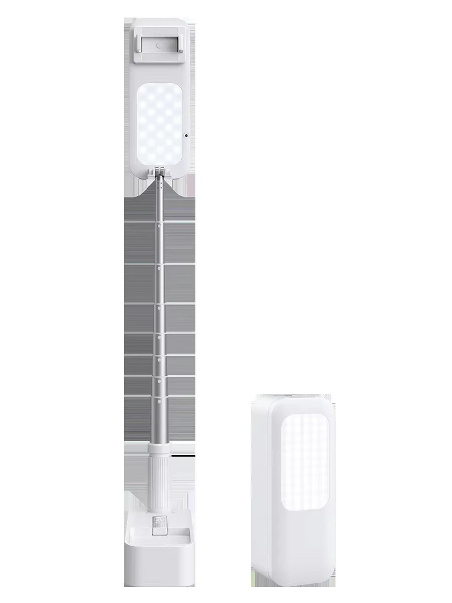 Mobile Phone Holder Mounting Tripod Stand for Overhead with Ring Light Led Rim of Lamp for Selfie Live Video Stream