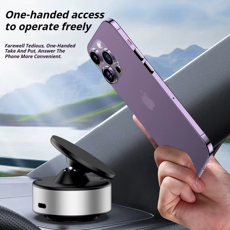 For Magsafe Magnetic 360°Rotatable Vacuum Car Magnetic Holder X11Vacuum Car Phone Mount Strong Magnetic Suction Cup
