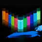 Glow in the Dark Powder Pigment 12 Colors Luminous Acrylic Paint Dye for Epoxy Resin Colorant, Fine Art, Nail Art, DIY Crafts and Party, 0.7Oz Each