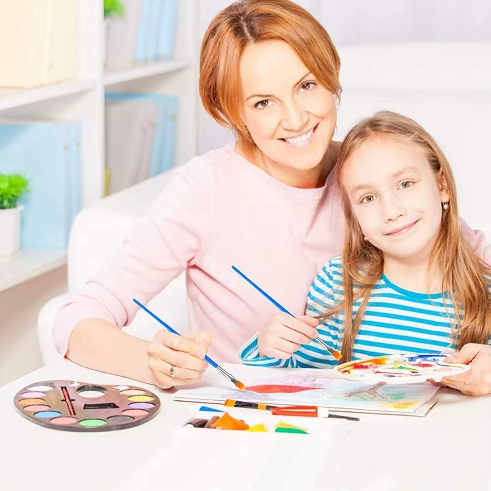 Paint Brushes Set round Pointed Paintbrushes Artist Acrylic Paint Brush for Acrylic Oil Watercolor Body Face Adult Kids Supplies