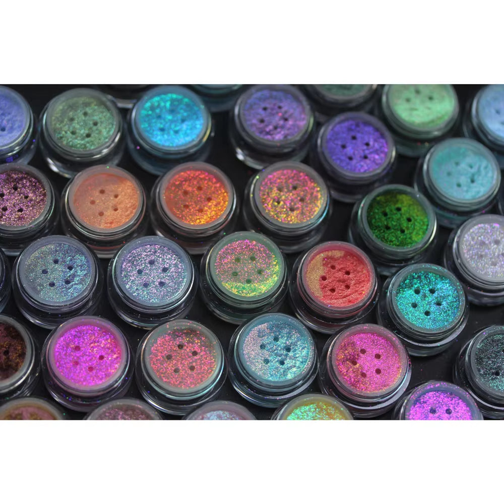 Multichrome Shifting Pigments Chameleon Eyeshadow Powder Infinite Laser Pigment Cosmetic Safe for Face Makeup Nail Art Painting