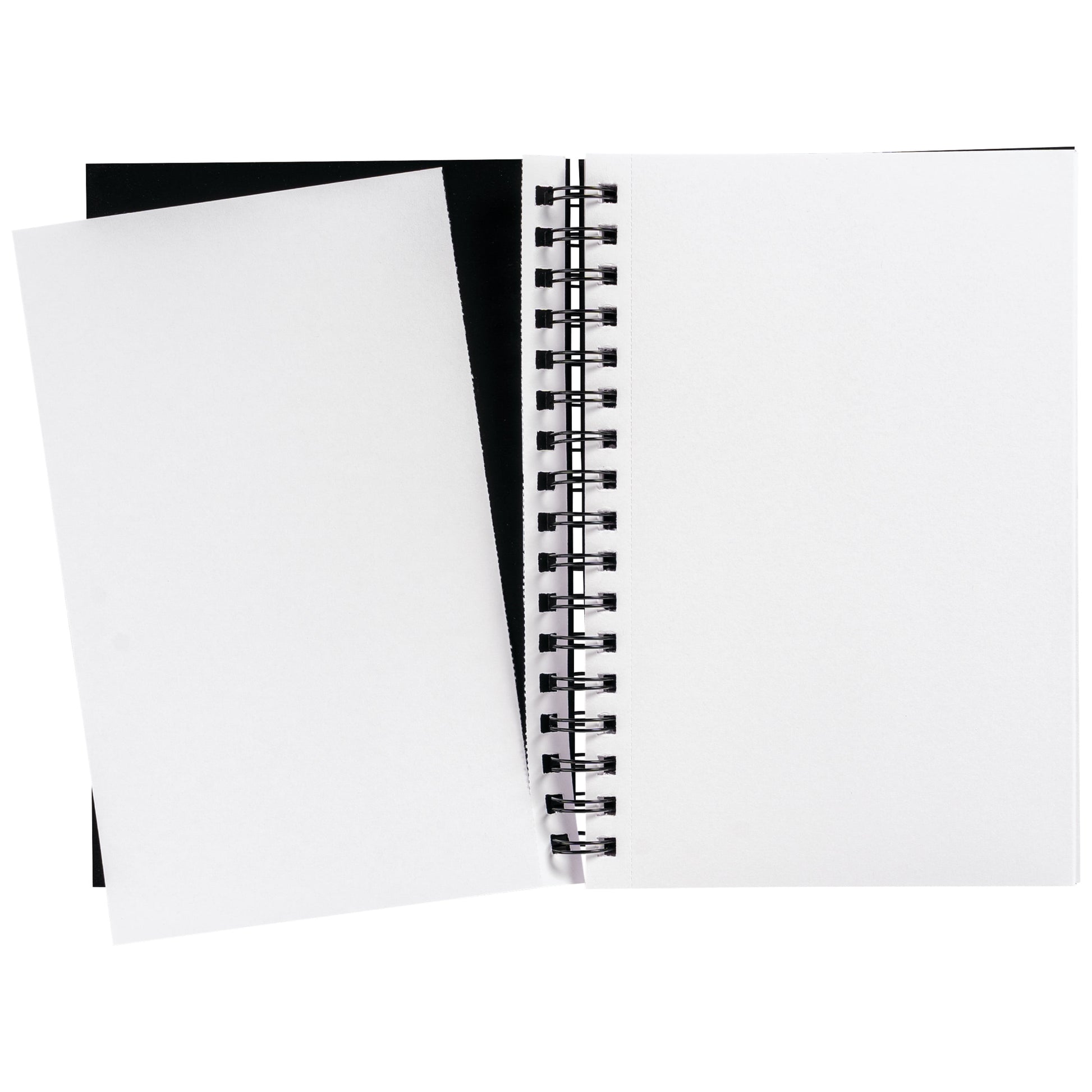 Poly Cover Sketch Book, Heavyweight, 6 X 9 In, Black, 75 Sheets