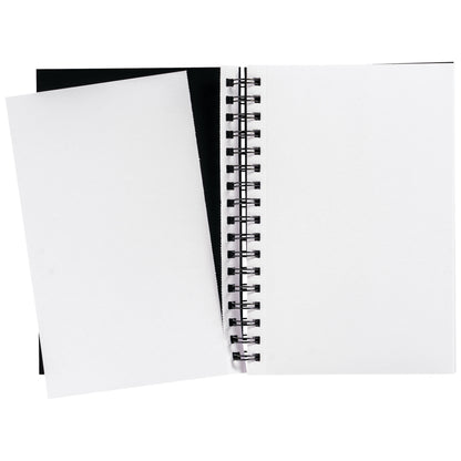Poly Cover Sketch Book, Heavyweight, 6 X 9 In, Black, 75 Sheets
