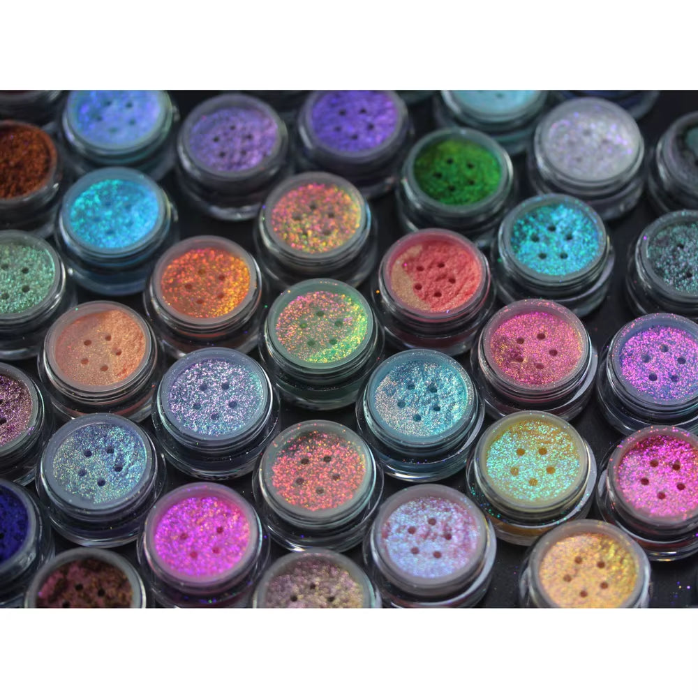 Multichrome Shifting Pigments Chameleon Eyeshadow Powder Infinite Laser Pigment Cosmetic Safe for Face Makeup Nail Art Painting