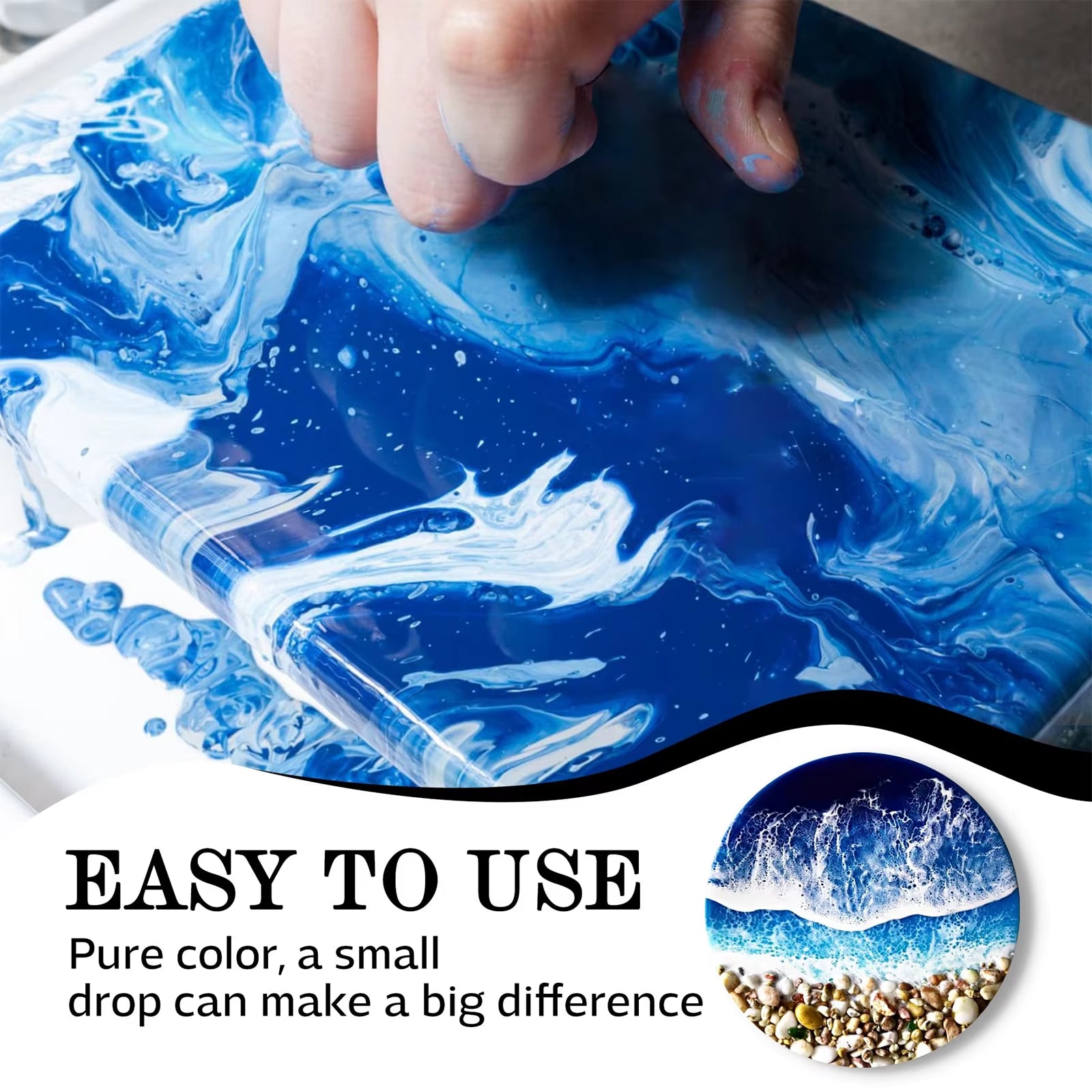 White Paste Epoxy Resin Dyes, Resin Pigment Paste, UV Resin Concentrated Colorant for Resin Dye, Jewelry Making, Paint, DIY Art