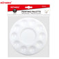 1Pcs round Plastic Palette Art Alternatives Paint Tray Artist Watercolor Plastic Palette Supply White Pigment Tray