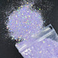 50 Gram(In Bulk) 12Colors Glitter Powder for Manicure Holographic Pailette Dust 1 Bag 50G - Holographic Laser Ultra Fine Glitter