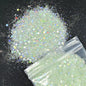 50 Gram(In Bulk) 12Colors Glitter Powder for Manicure Holographic Pailette Dust 1 Bag 50G - Holographic Laser Ultra Fine Glitter