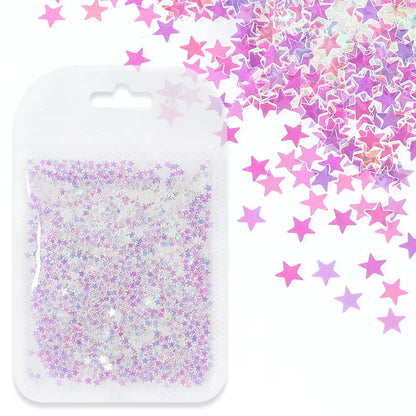 Holographic Glitter Star Resin Sequins Laser Gold Silver Glitter Crafts for Epoxy Resin Filler Silicone Mold Filling Accessories