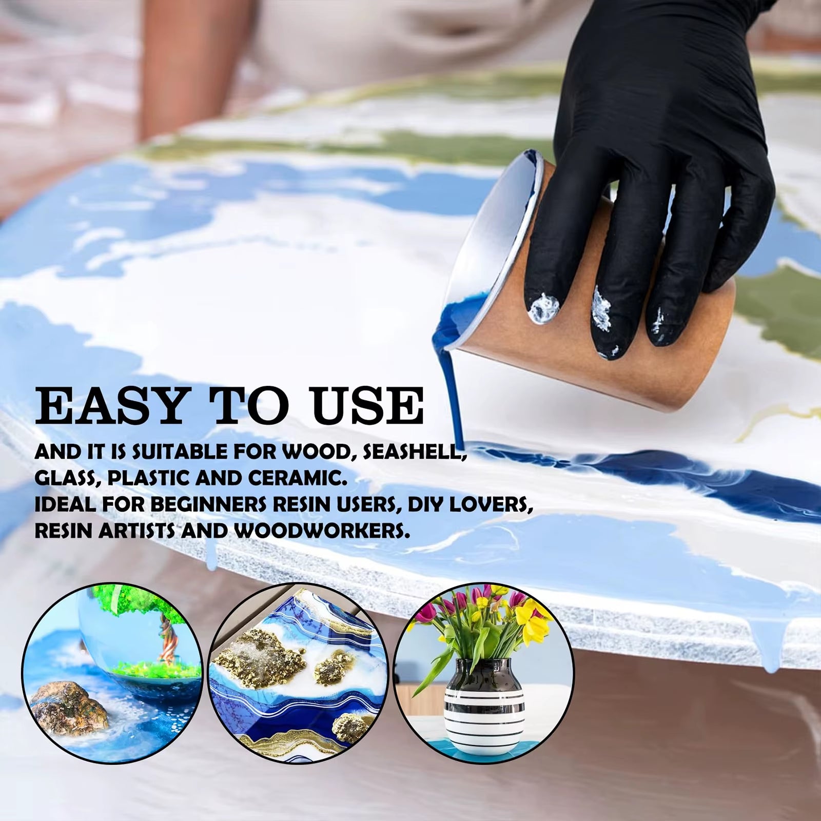 White Paste Epoxy Resin Dyes, Resin Pigment Paste, UV Resin Concentrated Colorant for Resin Dye, Jewelry Making, Paint, DIY Art